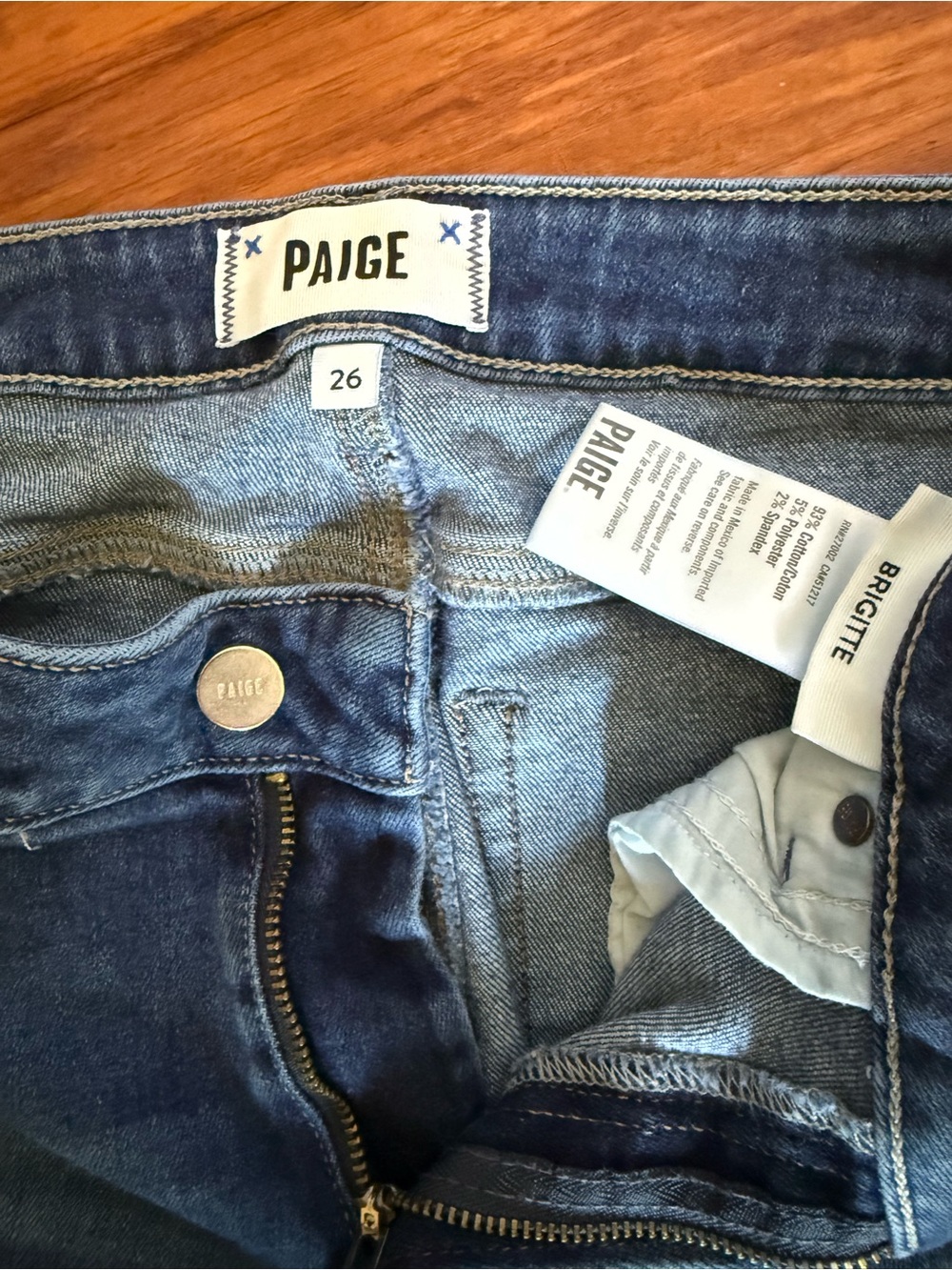 PAIGE Brigitte High-Rise Dark Blue Jeans